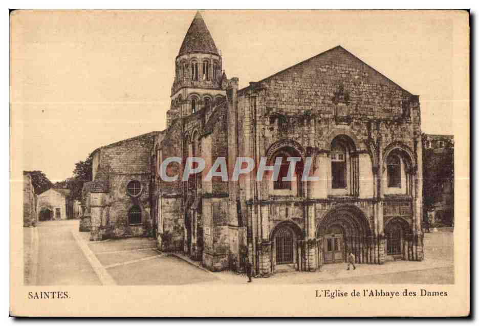 CPA Saintes eglise de I abbaye des dames
