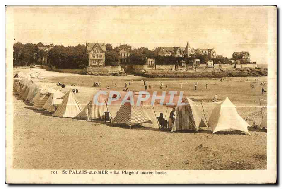 CPA St palais sur mer la plage a maree basse