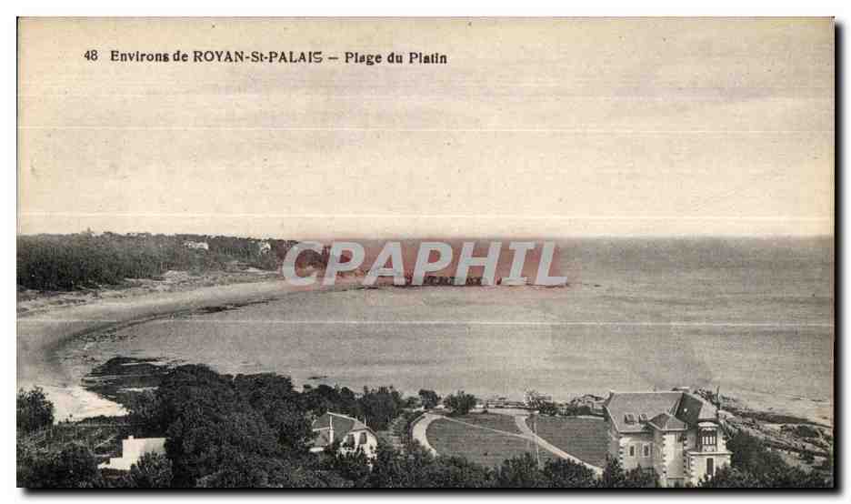 CPA Environs de royan st palais plage du platin