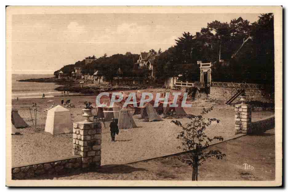 Plage de Sainte-Adresse — vue de la promenade et des cabines — Tito