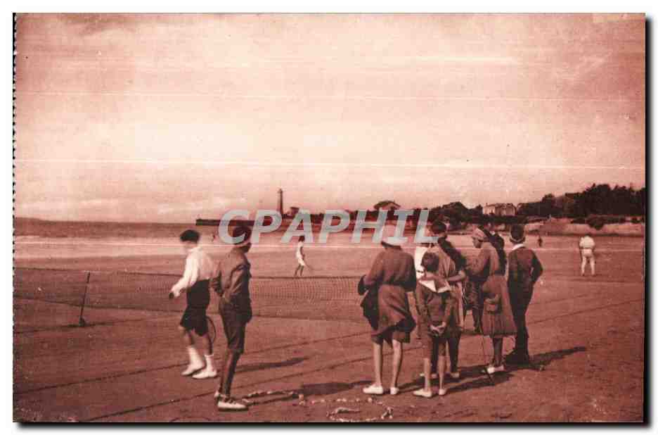 CPA Royan Saint Georges de Didonne Concours de Tennis sur la Plage