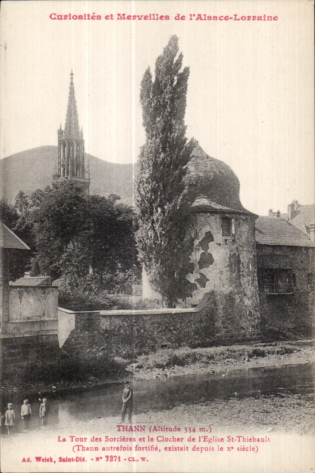 Thann - La Tour des Sorcieres et le Clocher de l Eglise - CPA 