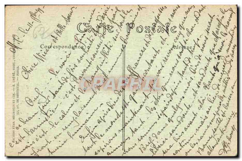 Thann - L Eglise dans le bas - trou de marmites - CPA  — Rückseite