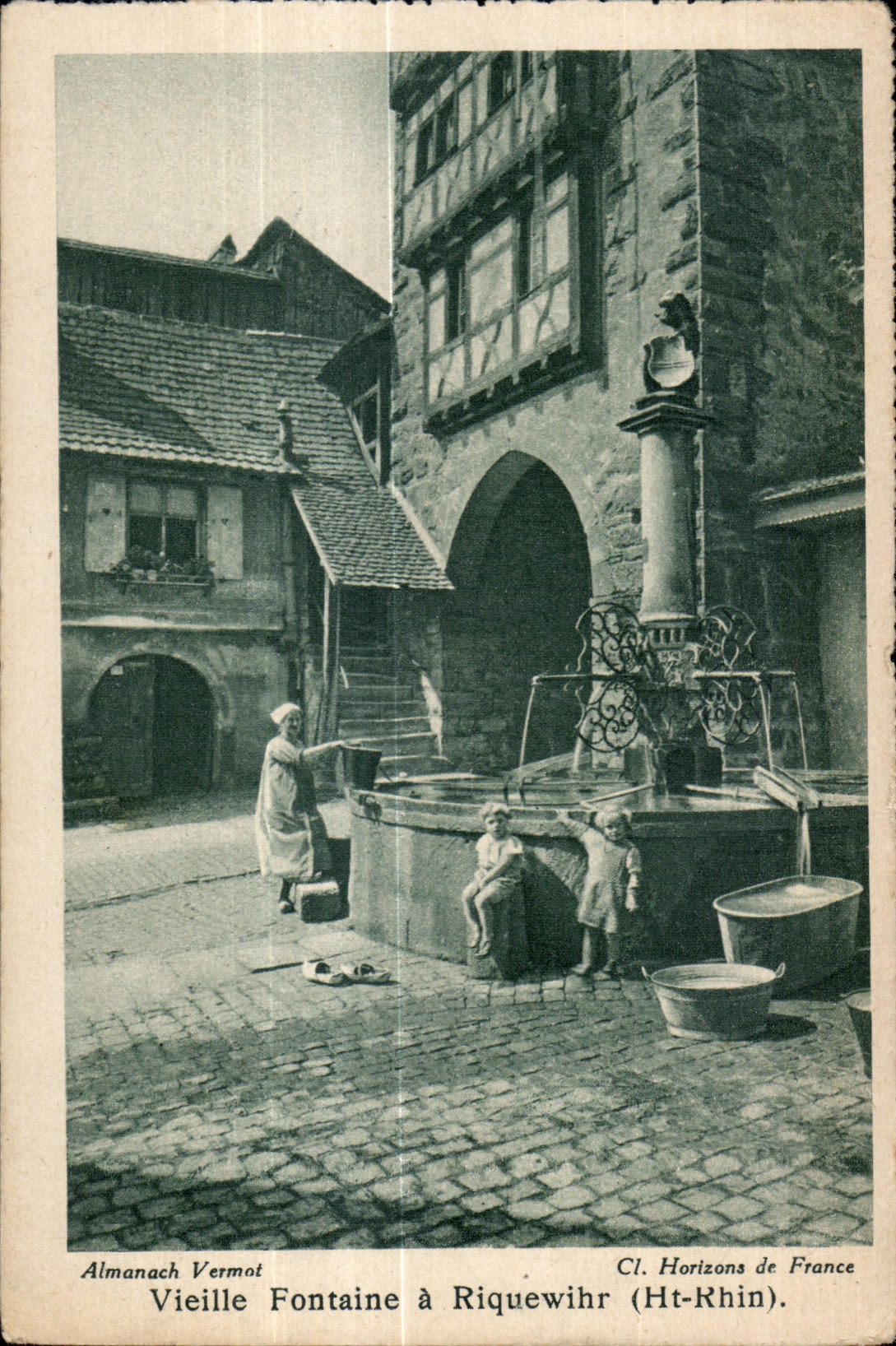 Thann - Vieille Fontaine a Riquewihr - CPA 