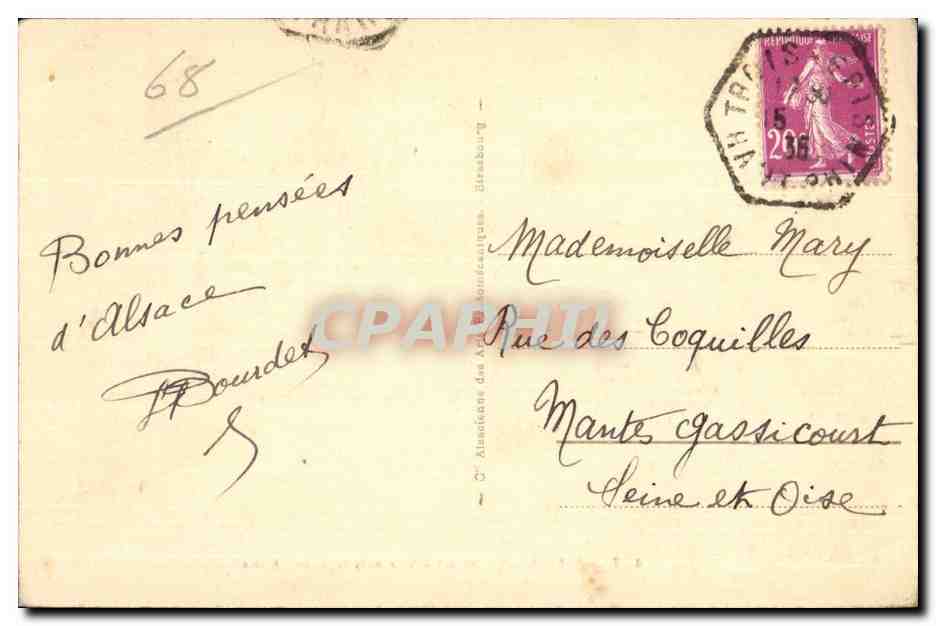 Trois Epis - Vue vers le Grand Hotel - CPA  — Rückseite