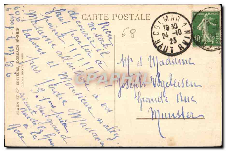 CPA Trois Epis Notre Dame De Bon Secours — Rückseite