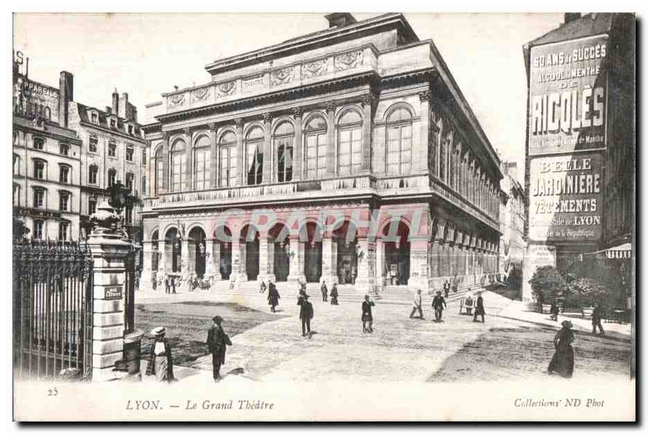CPA Lyon Le grand Theatre Belle jardiniere