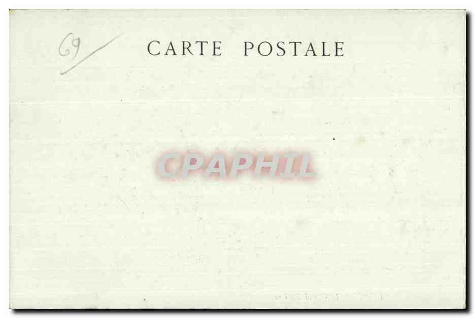 CPA Lyon Le grand Theatre Belle jardiniere — Verso