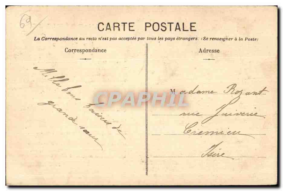 Lyon-Poétique — La Saône — Éditeur Lyon-Poétique, n° 69 — Verso