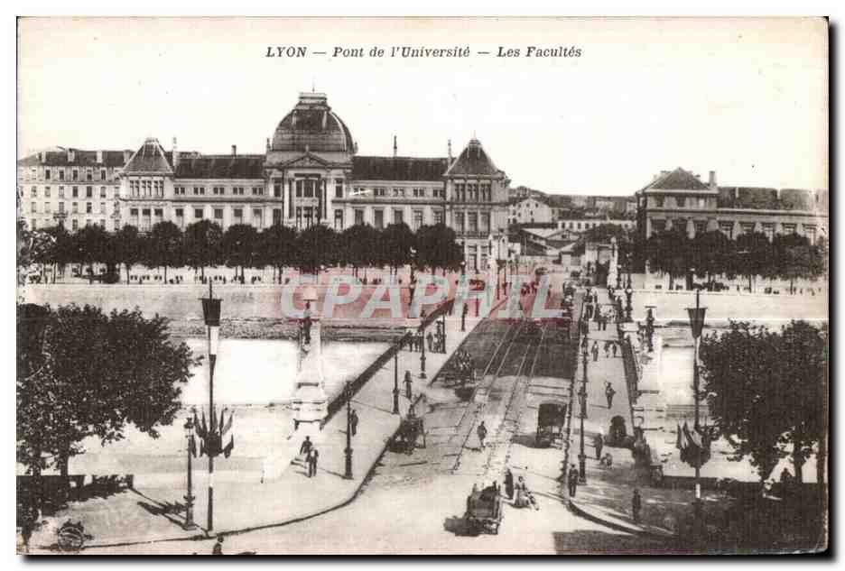 CPA Lyon Pont de I Universite Les Facultes