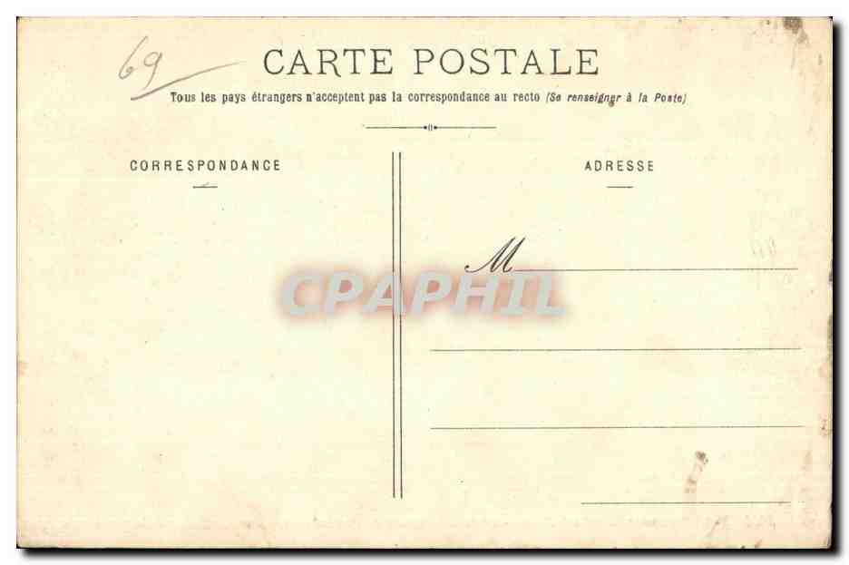 CPA Lyon Le Monument Carnot et le Siege Social de la Mutuelle de France et des — Verso