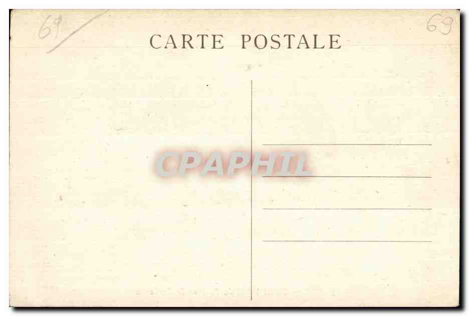 CPA Lyon Grand Hotel du Parc et de Bordeaux — Verso