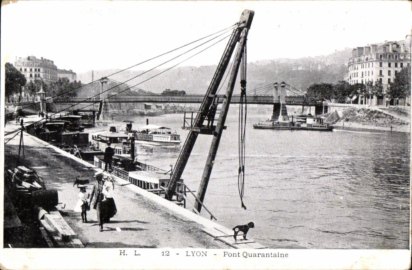 CPA Lyon Pont Quarantaine publicite La Cereine 