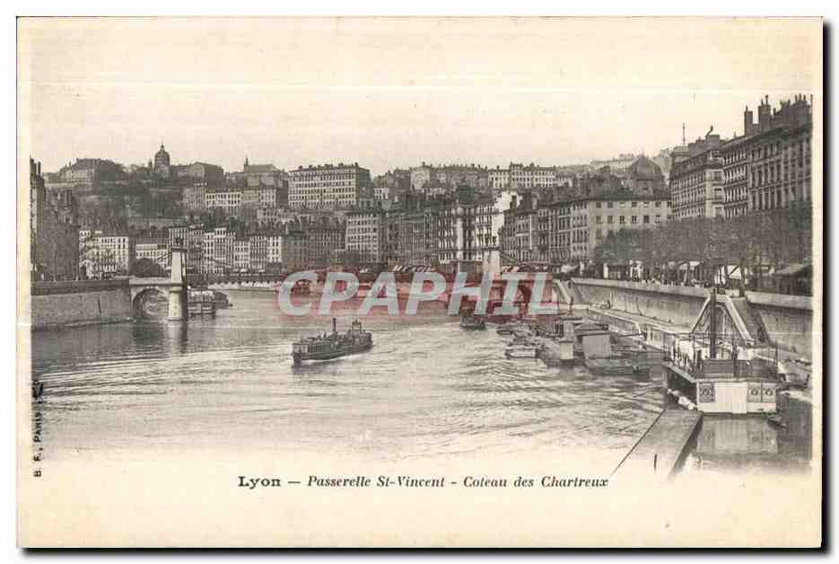 CPA Lyon Passerelle St Vincent Coteau des Chartreux