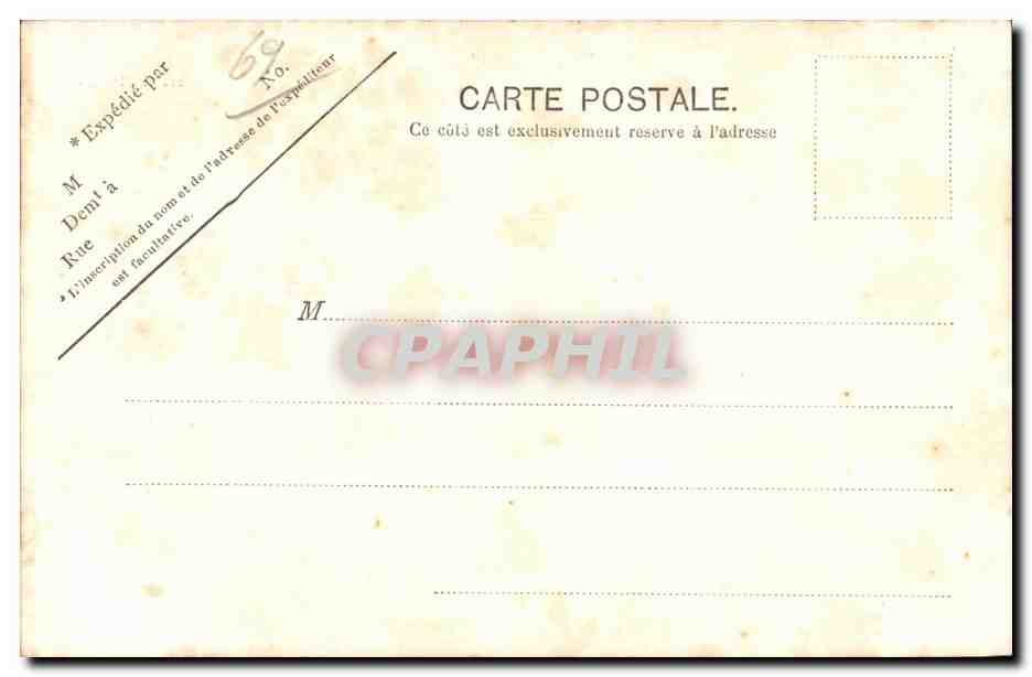 CPA Lyon Passerelle de L Hotel Dieu — Rückseite