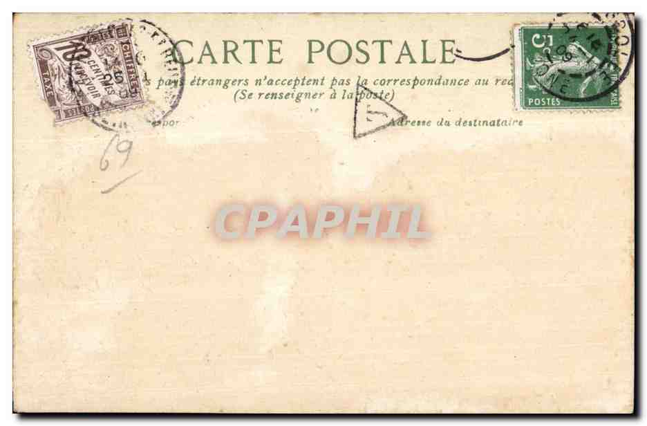 CPA Lyon L Eglise St Bonaventure — Verso