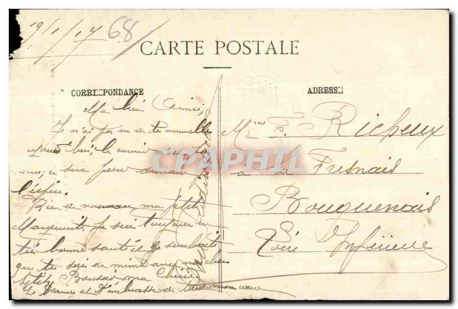 CPA Grande Guerre Metzeral Apres les combats du 15 au 24 juin Militaria — Verso