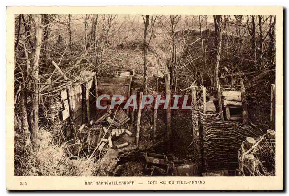 Hartmannswillerkopf — Cote 425 du Vieil-Armand — Vintage Postcard