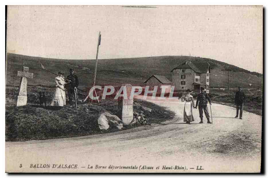 Ballon d'Alsace — La borne départementale (Alsace et Haut-Rhin) — LL.