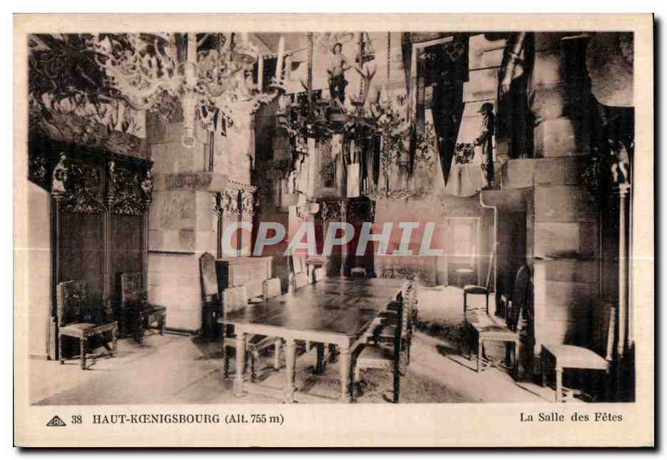Haut-Kœnigsbourg — La Salle des Fêtes — CPAPHIL n°38