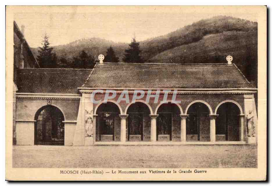 Moosch (Haut-Rhin) — Le Monument aux Victimes de la Grande Guerre