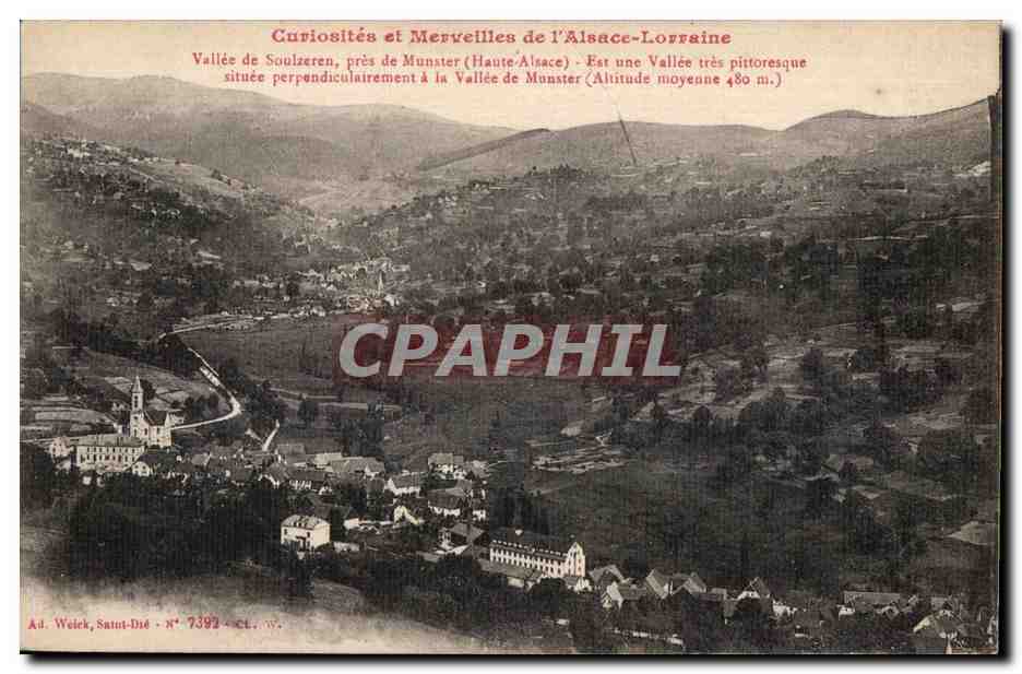Vallée de Soulzeren, près de Munster (Haute-Alsace) — Curiosités et Merveilles de l'Alsace-Lorraine — Ad. Weick, Saint-Dié, N° 7393