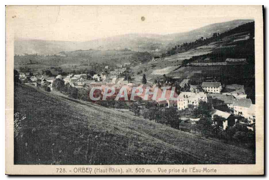 CPA Orbey (Haut Rhin) Vue prise de I Eau Morte