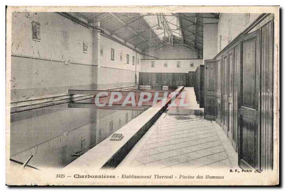 CPA Charbonnieres Etablissement Thermal Piscine des Hommes