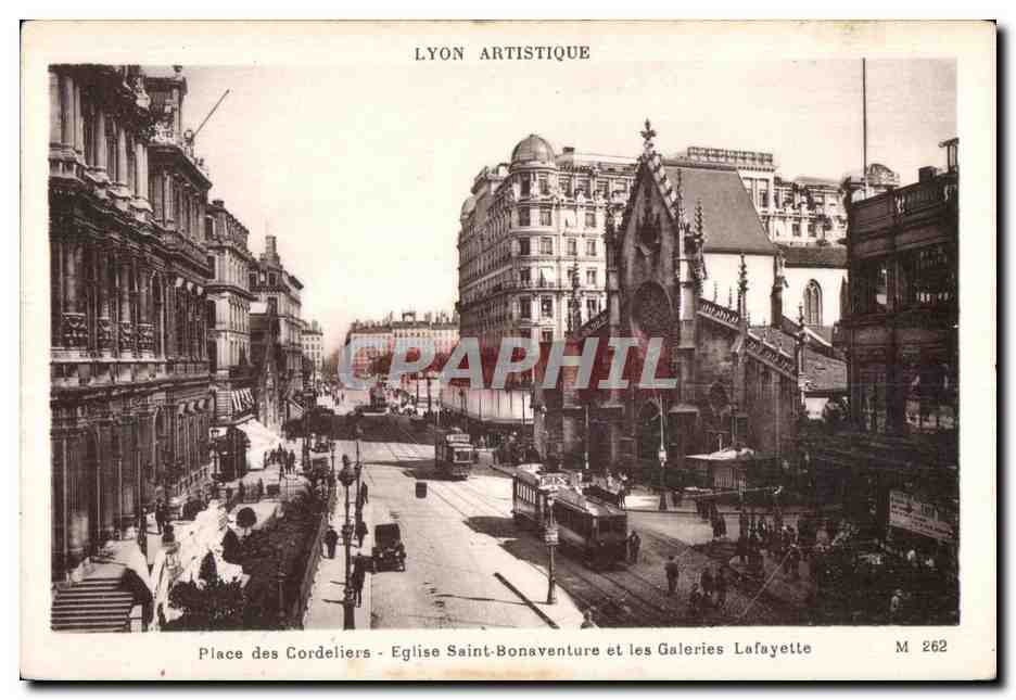 Place des Cordeliers - Kirche Saint-Bonaventure und Galeries Lafayette — Lyon Artistique M 262