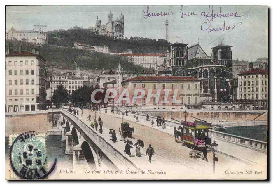LYON — Le Pont Tilloy & le Coteau de Fourvière