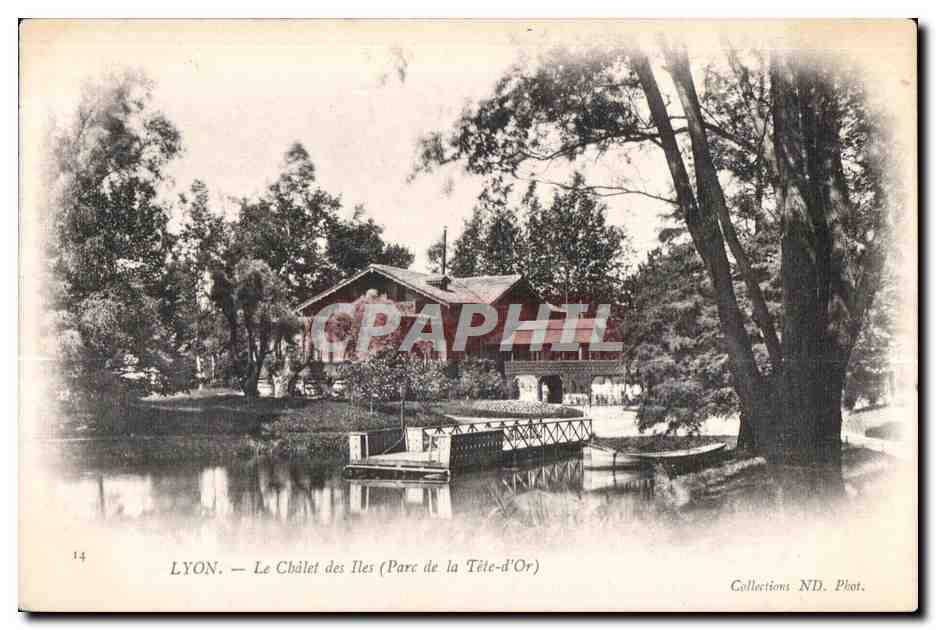 LYON — Le Chalet des Îles (Parc de la Tête-d'Or) — Collections ND. Piot.