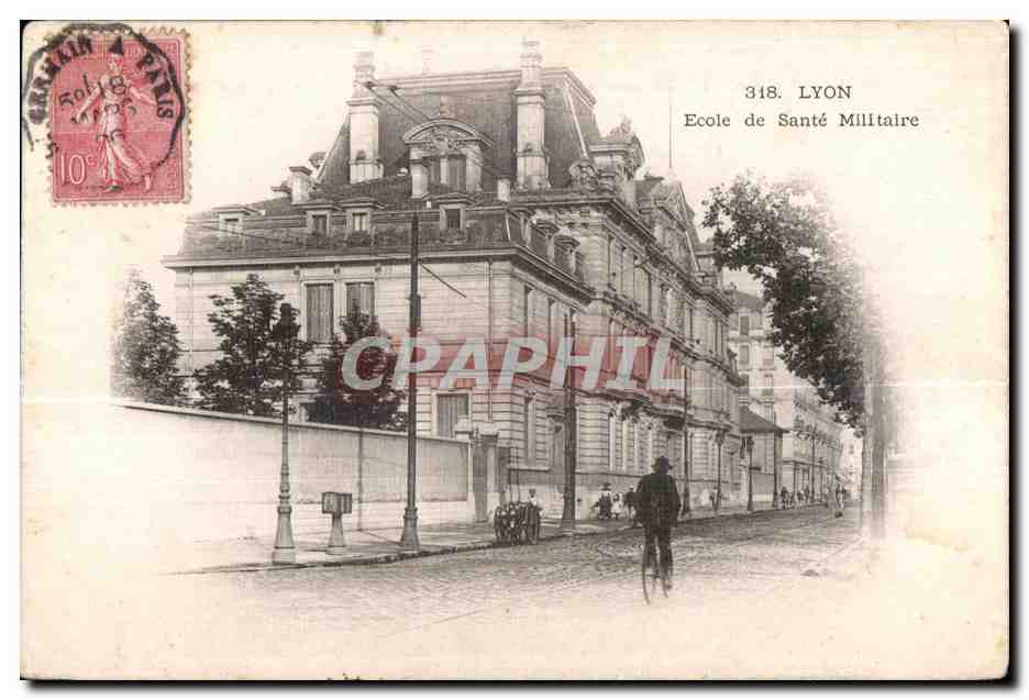 École de Santé Militaire — Lyon — éditeur CPAPHIL, n° 318