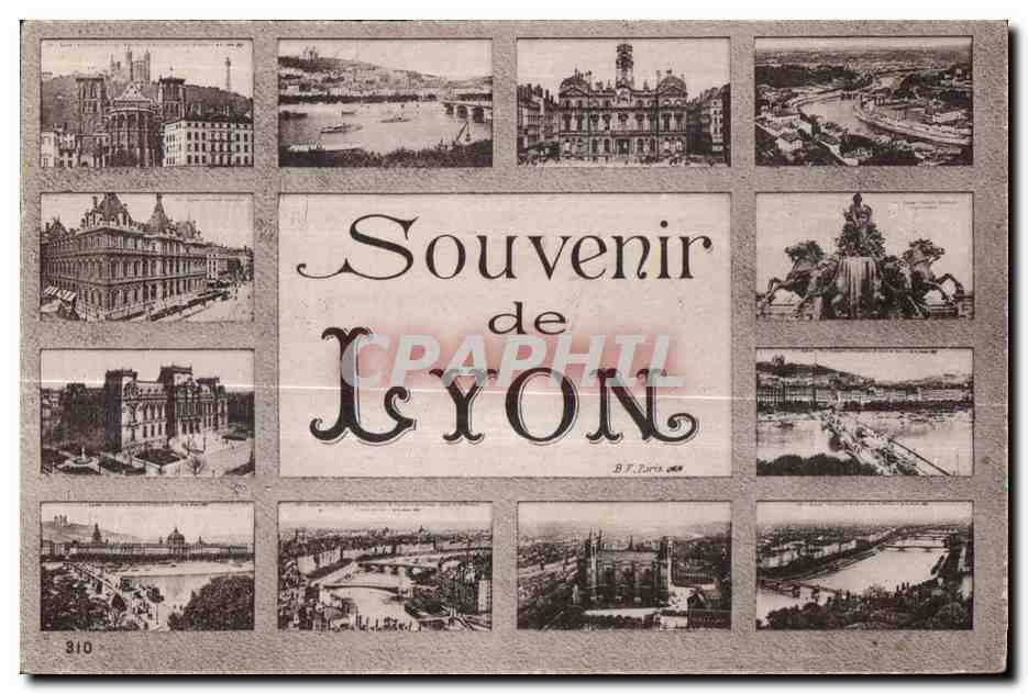 Lyon — Souvenir de LYON — B.F. Paris, n° 310