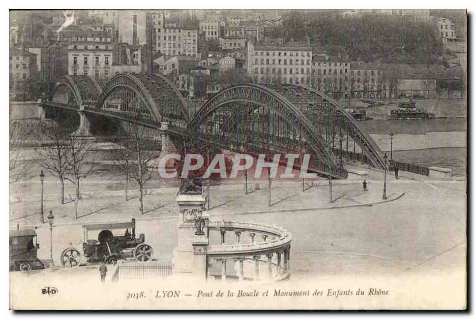 LYON — Pont de la Boucle et Monument des Enfants du Rhône — B.D. n°2038