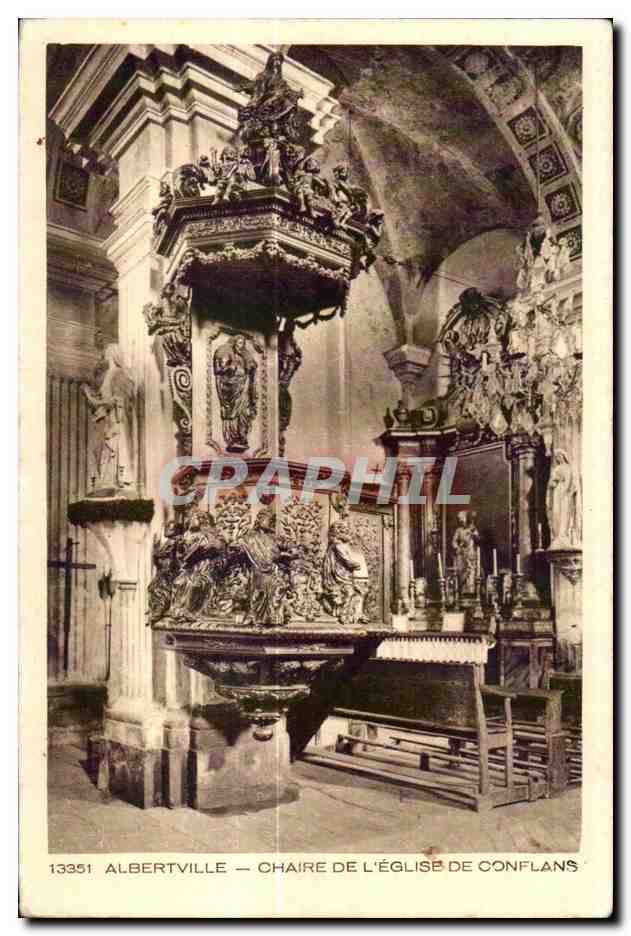 CPA Albertville Chaire De L Eglise De Conflans