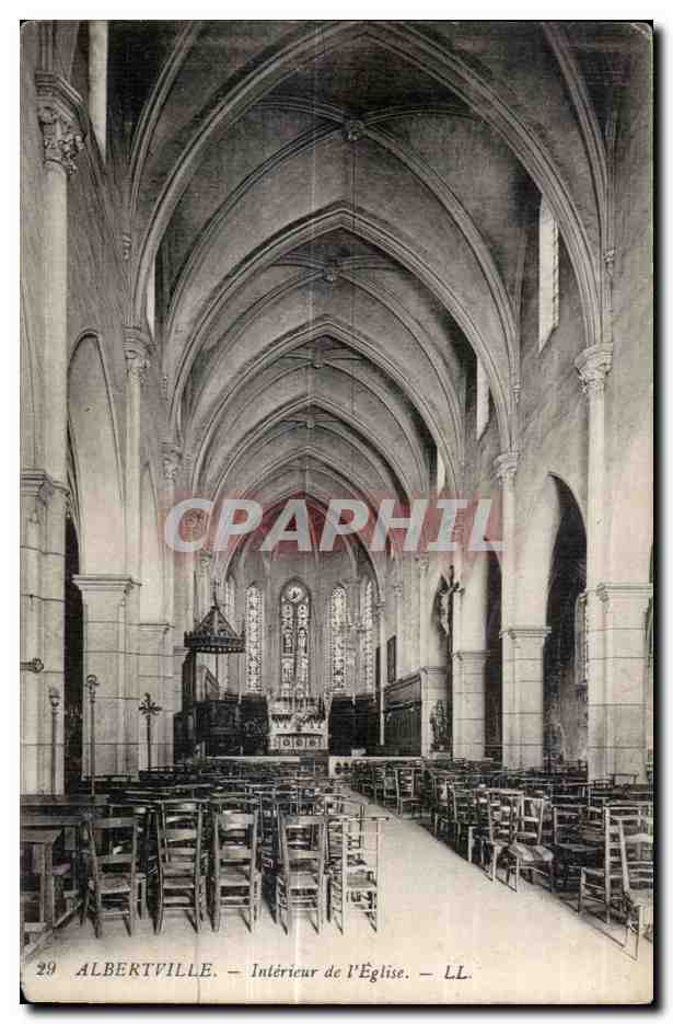 CPA Albertville Interieur de I Eglise LL