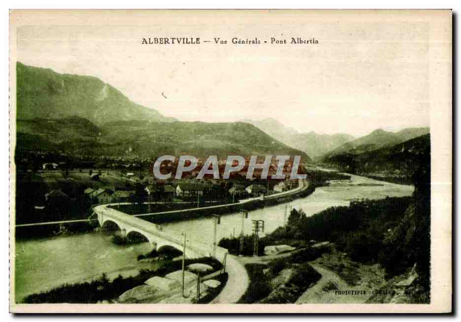 CPA Albertville Vue Generale Pont Albertin