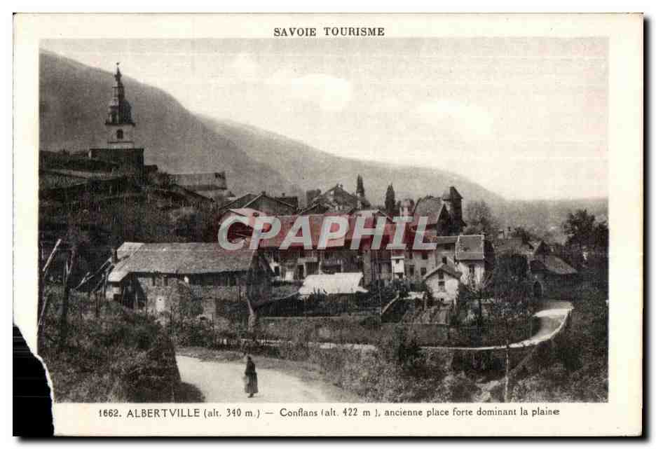 Albertville (alt. 340 m) — Conflans (alt. 422 m), ancienne place forte dominant la plaine — Savoie Tourisme
