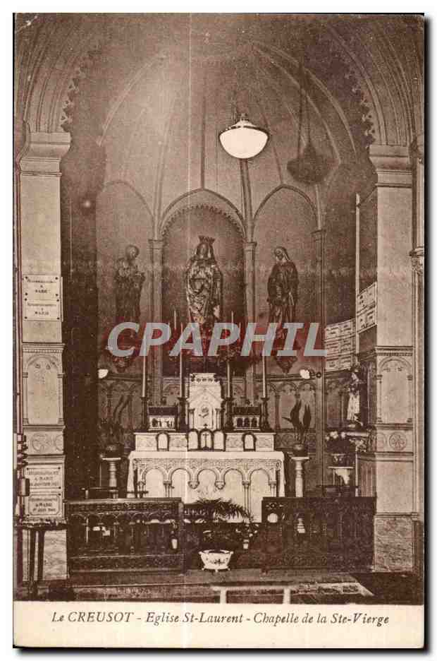 Le CREUSOT - Kirche St-Laurent - Kapelle der Heiligen Jungfrau