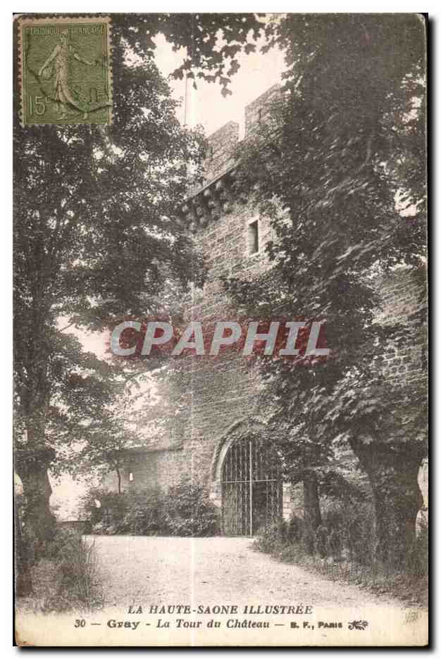 CPA Gray La Tour du Chateau La Haute Saone Illustree