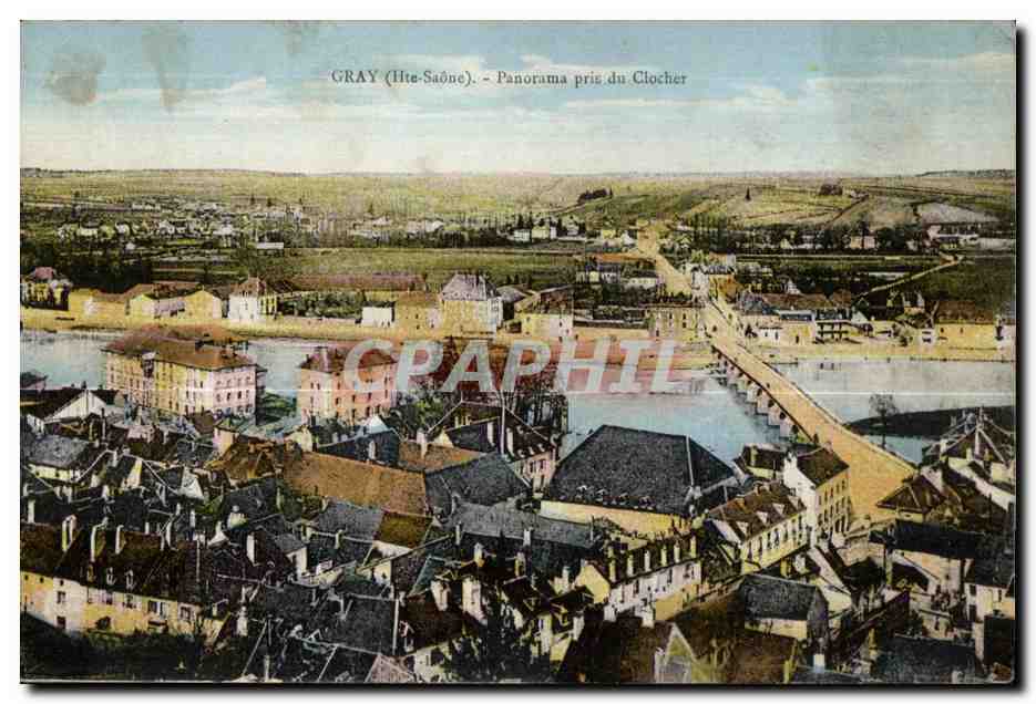 CPA Gray (Hte Saone) Panorama pris du Clocher
