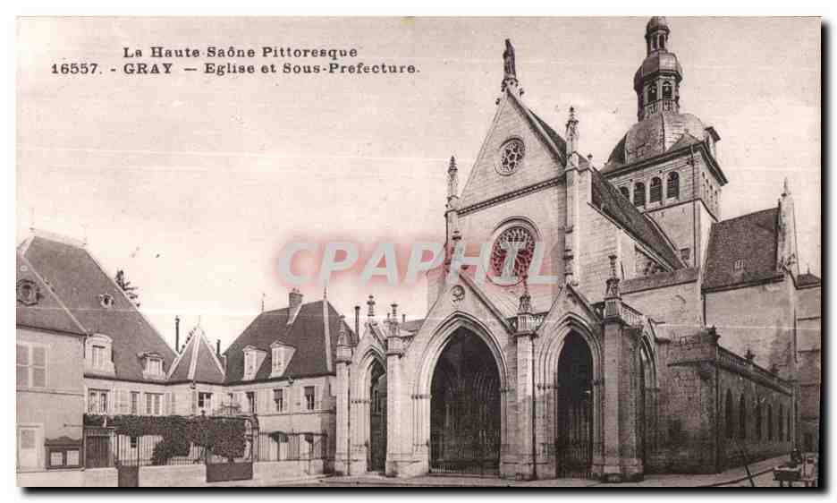 CPA Gray Eglise et Sours Prefecture La Haute Saone Pittoresque 