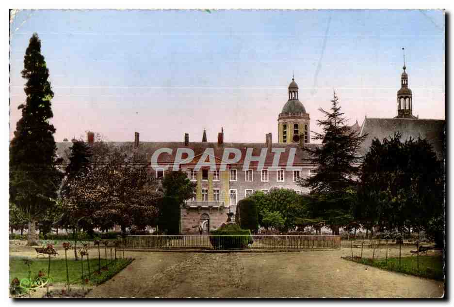 Abbaye de Sainte-Croix — vue du cloître et des tours — éditeur anonyme, n° de série non visible