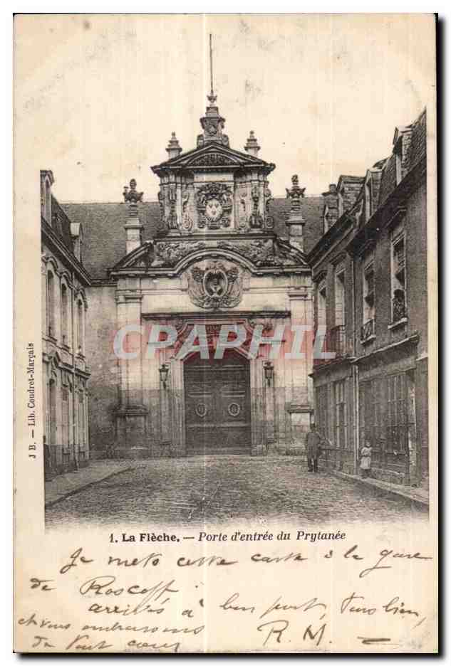 CPA La Fleche Porle d entree du Prytanee