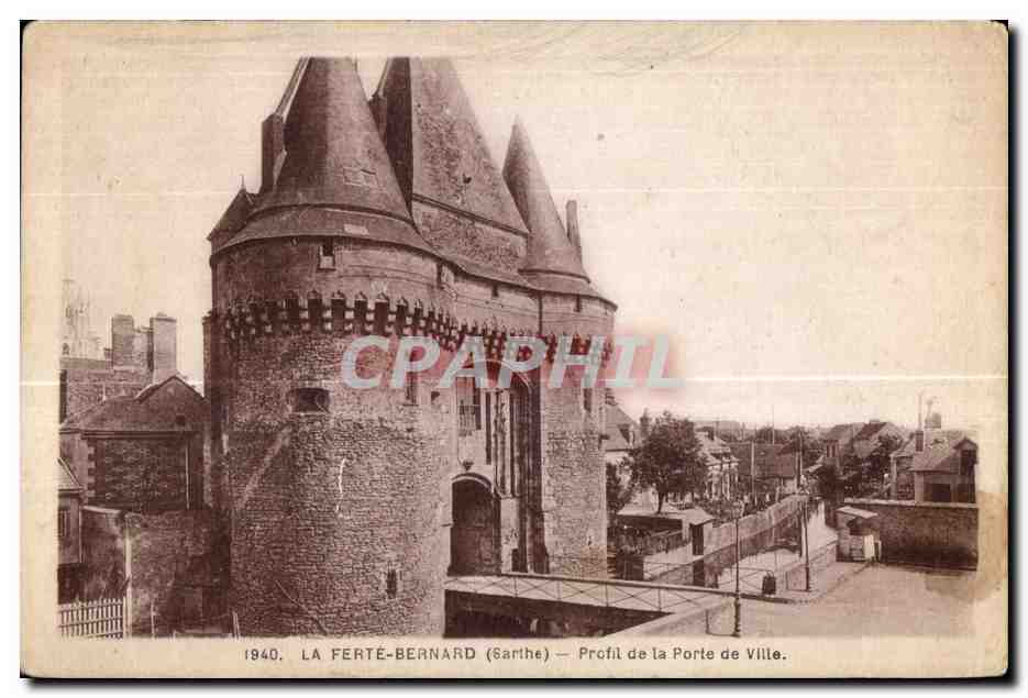 CPA La Ferte Bernard (Sarthe) Profil de la Porte de ville