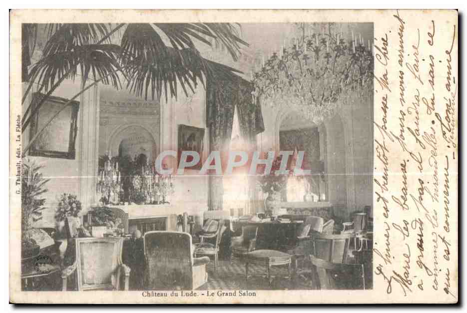 CPA Chateau du Lude Le Grand Salon