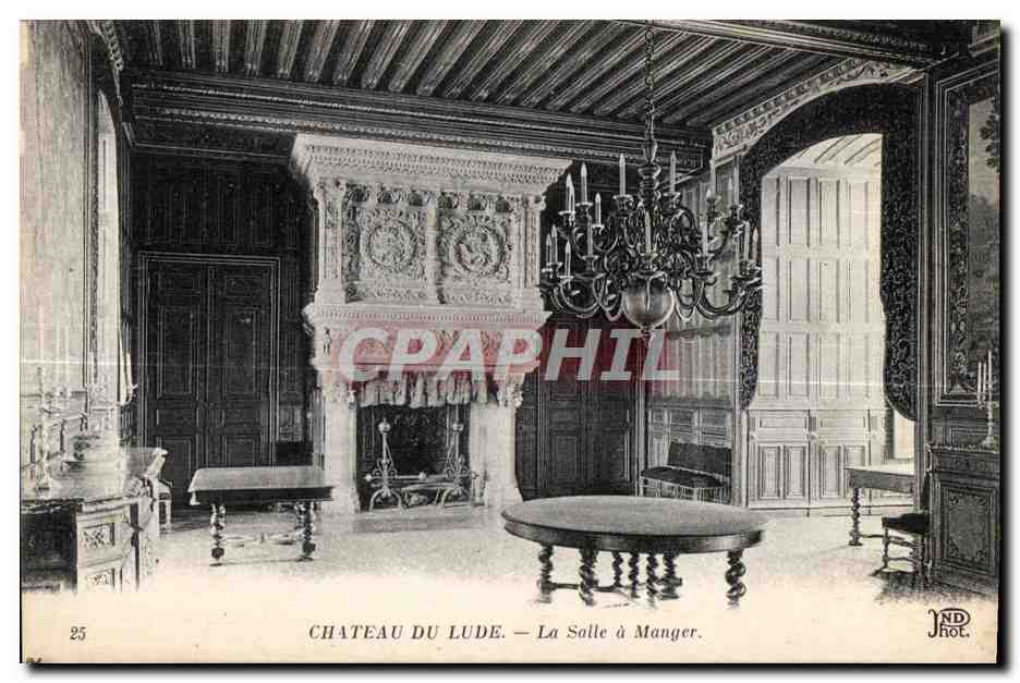 CPA Chateau Du Lude La Salle a Manger