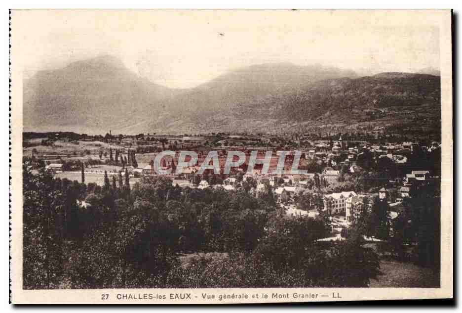 CPA Challes les Eaux Vue generale et le Mont Granler LL