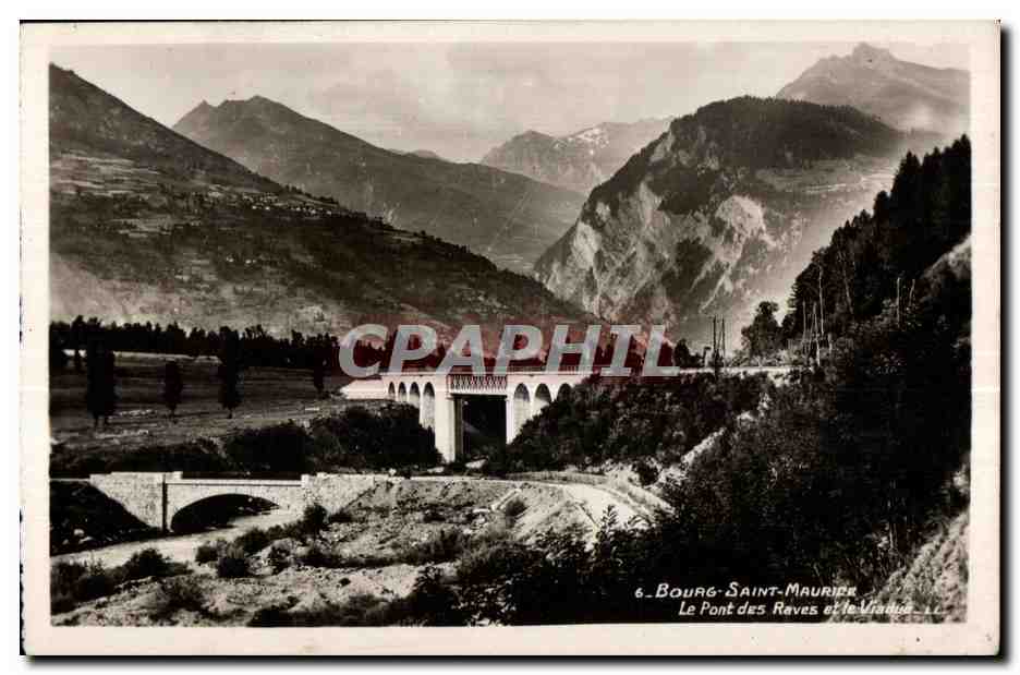 CPA Bourg Saint Maurice Le Pont des Raves et le Viadue LL