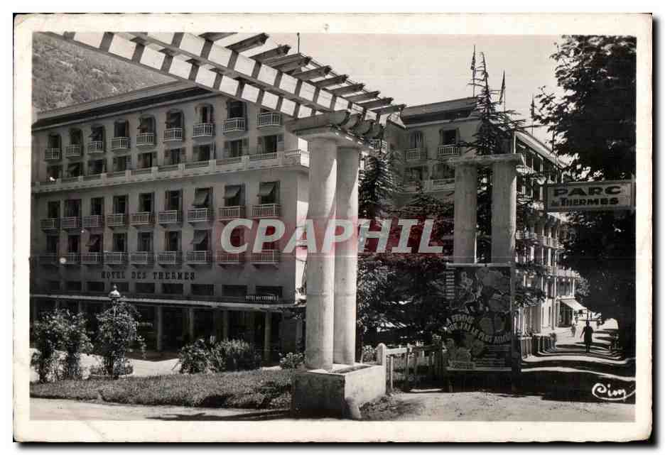 CPA Birdes les Bains (Savole) L Hotel des Thermes et I Entree du Parc